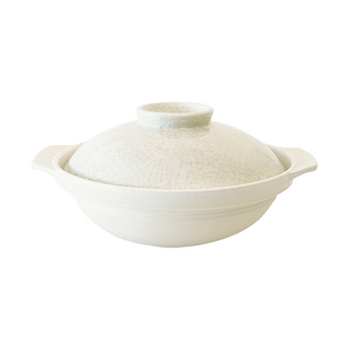 GINPO 銀峯 日本製墨貫入系列 8號湯鍋/陶鍋, 手工上釉 質感獨特, 高溫耐受 均勻導熱, 保溫持久 烹調佳品, 25cm, 1個