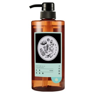 tsaio 上山採藥 艾草洗髮露, 草本精華 清新好聞 滋潤保水, 430ml, 1瓶