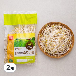 곰곰 아삭한 숙주나물, 500g, 2개