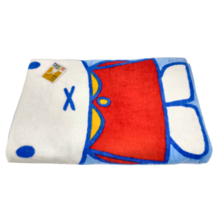 星紅織品 米飛兔加大款純棉浴巾 75 x 150cm, 藍色小花, 1條