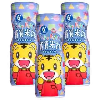 KYODA 京田製菓 巧虎寶寶米餅 6個月以上寶寶適用, 綜合莓果口味, 45g, 3瓶