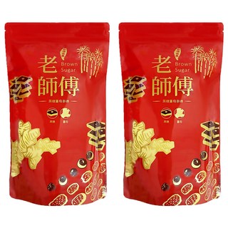 老師傅 黑糖玫瑰四物茶磚, 45g, 11包, 2袋