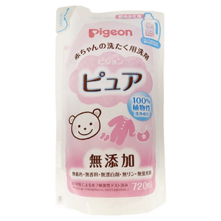 pigeon 貝親 100%植物性 嬰兒衣物洗衣精 補充包, 720ml, 18包