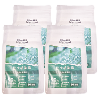 Dibaq Natural moments 自然嗑天然貓糧 低卡結紮貓配方, 雞肉 + 火雞肉, 300g, 4包