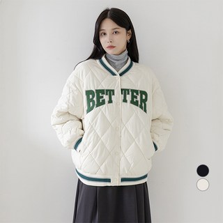 BURU N JUDY 女款G鑽石刺繡棒球夾克 OPKJP501B