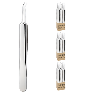 小麥購物 多功能粉刺夾 Y641 15g, 18支, 彎嘴粉刺夾