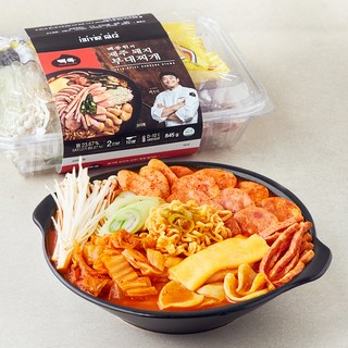 TBK 백종원의 제주 돼지 부대찌개 밀키트, 845g, 1개