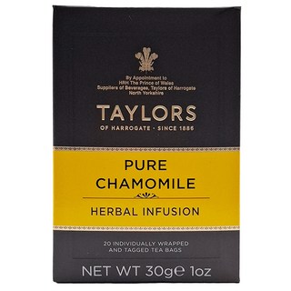 TAYLORS 泰勒茶 清新洋甘菊茶 1.5g/20包/盒 無咖啡因 德國原產, 1盒