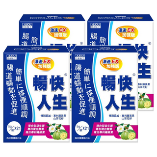 AJIOU 日本味王 暢快人生激速EX加強版, 105g, 4盒