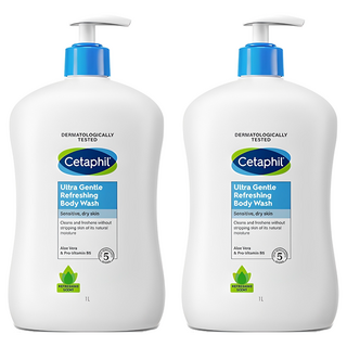 세타필 대용량 젠틀 바디워시 산뜻한향, 1L, 2개
