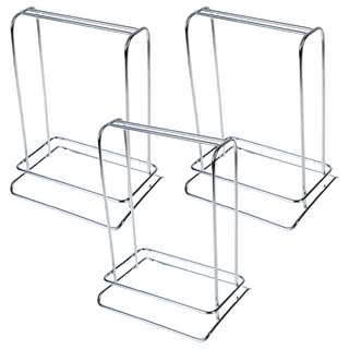E.City 桌上多功能衣架不鏽鋼收納架 尺寸25x19x14.5cm, 銀, 3個