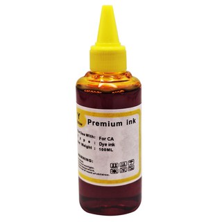 NEXTPAGE 台灣榮工 副廠填充墨水瓶 適用於Canon全系列印表機 染料Dye Ink 100ML, 黃色, 1瓶