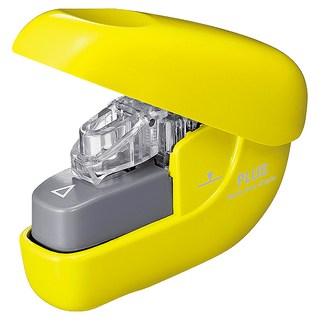 PLUS 普樂士 無針訂書機 SL-106NB, 環保辦公用品, 輕巧便攜, 黃色, 1個