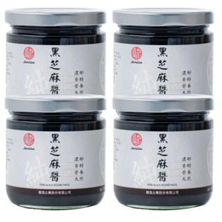 真老 純黑芝麻醬 精選黑芝麻, 200g, 4罐