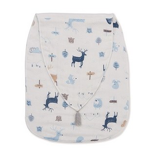 KU.KU Duckbill 酷咕鴨 北歐迷境森林墊背吸汗巾 S, 藍星森林, 1件