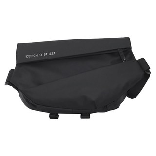 S-SportPlus+磁吸胸包 插扣設計 街頭潮流 時尚百搭 多層收納, 22 x 33 x 12cm, 黑色