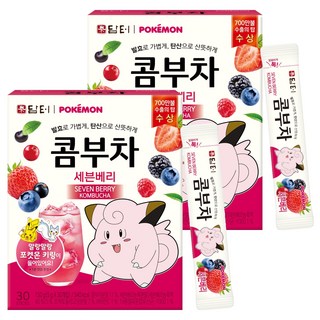 Damtuh 丹特 寶可夢康普茶 七種莓果, 5g, 30入, 2盒
