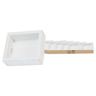 Pomei 博美 抽屜盒 WT12 PET袖套 10入/包 外徑12.9x11x4cm 內徑約11x9x4cm, 白色, 1組