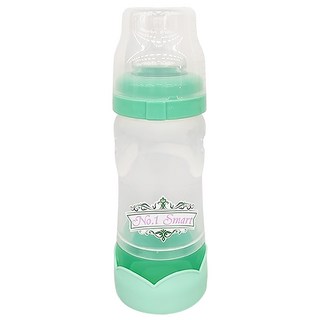 smart 第一寶寶 第三代免洗奶瓶 配有刻度奶瓶蓋 專利天然母感奶嘴 可調式優雅歐風奶瓶身 附贈拋棄式安心無毒奶瓶內袋, 綠色, 1個