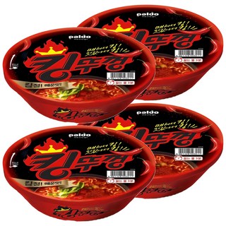paldo 八道 碗裝王蓋湯麵 辣味 110g, 4入