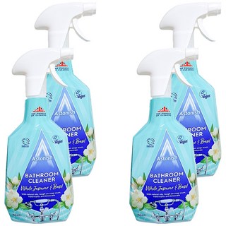 Astonish 抑菌除污浴廁清潔劑, 茉莉羅勒香, 消除皂垢、水垢、臭味, 750ml, 4瓶