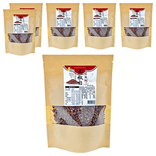 超賀 大紅袍 花椒粒 色澤鮮豔 香氣濃郁 適合滷湯 醃製食品和燉肉, 60g, 6包