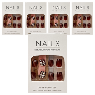 Paula's Nail 寶拉美甲 小甲型鑽飾美甲貼片, AP69192, 5入