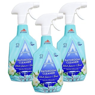 Astonish 抑菌除污浴廁清潔劑, 茉莉羅勒香, 消除皂垢、水垢、臭味, 750ml, 3瓶