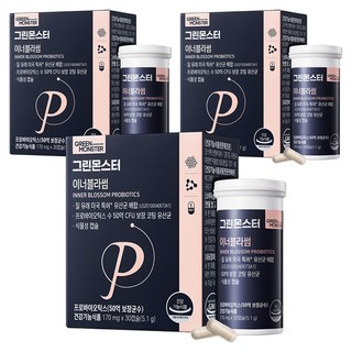 GREEN MONSTER 女性護理50億CFU益生菌植物膠囊, 30顆, 3盒