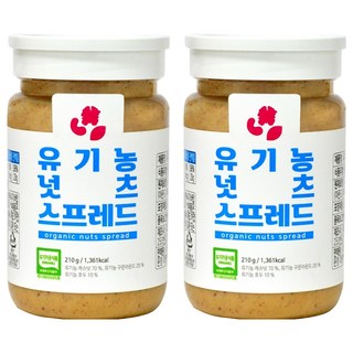 Yougaone 堅果抹醬, 210g, 2個