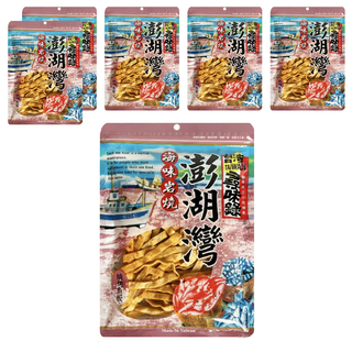 台灣尋味錄 澎湖灣燒烤魚板，鹹香微辣BBQ調料, 60g, 6包