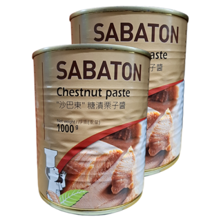 SABATON 糖漬栗子醬, 1kg, 2罐