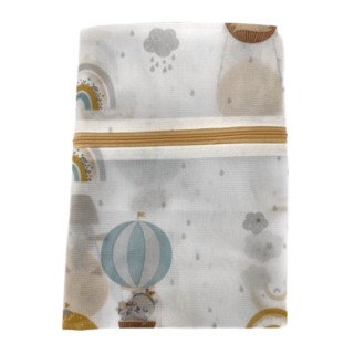 加厚細網氣球洗衣袋 Set 5, 上下網格支撐設計, 精選材質面料, 拉鍊保護設計, 1組, 加厚款