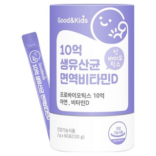 孩童乳酸菌維他命D粉包 60包入, 1罐