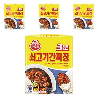 오뚜기3분 쇠고기 간짜장, 200g, 4개