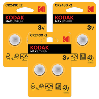 코닥 MAX CR2430 3V 리튬 코인 건전지, 2개입, 3개