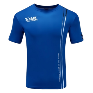 SAME 莎美 短T 英文版 DRY T-SHIRT, M, 藍色