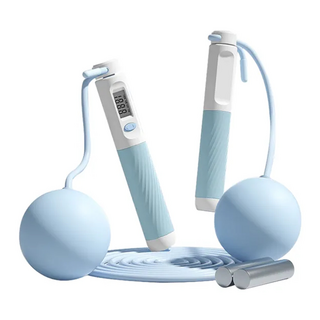 YUNMI 計數負重跳繩, 藍色, 1個