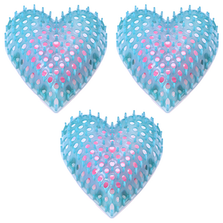 Rola 柔拉 愛心小便斗變色除臭錠 古靜桃, 40g, 3個