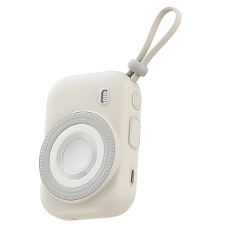 VOORCA 迷你磁吸無線充電 10000mAh PDB-576, 1個, 米白色