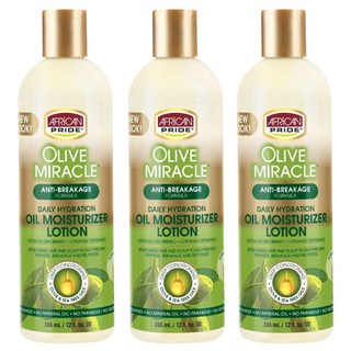 AFRiCAN PRIDE 橄欖奇蹟強效保濕乳液, 3個, 355ml