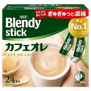 AGF Blendy 經典咖啡歐蕾風味即溶飲品, 8.2g, 24條, 1盒