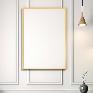 LEAD OFF 鋁製壁畫海報框框架, 霧面金, 1個