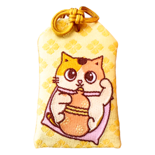 黃阿瑪的後宮生活 後宮招福貓御守 智勇雙全小花 (尺寸：6.5 x 4cm，繩子約25cm，聚酯纖維，台灣製) 可掛於包包隨身攜帶