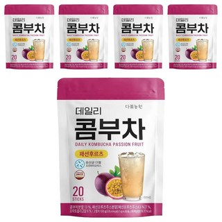 Danongwon 乳酸菌康普茶 激情水果口味, 5g, 20條, 5袋