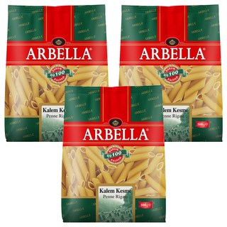ARBELLA 阿貝拉 雙尖通心麵 100%杜蘭小麥 無鹽無調味 有紋路, 500g, 3包