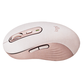 logitech 羅技 多工靜音無線滑鼠 大手版, M750 L, 粉色