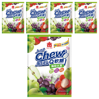 義美 知心Q軟糖 繽紛水果, 94.5g, 5袋