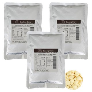 CACAONATURE 白代可可脂塗層巧克力, 500g, 3個