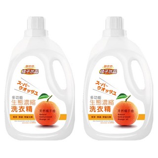 AKIRA 御衣坊 橘子水晶洗衣精 植萃潔淨配方 深層去汙 中性溫和 不傷肌膚衣料 低泡沫好沖洗, 2L, 2瓶
